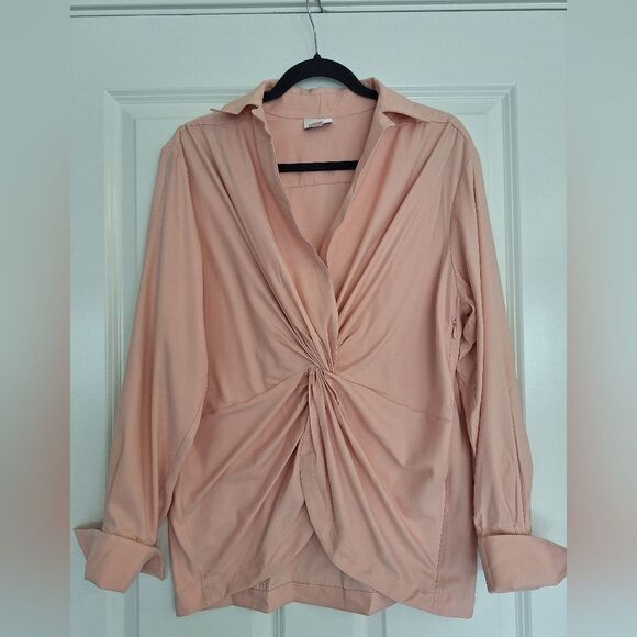 Byron Lars Twist Front Blouse Size 14 - Picture 1 of 6